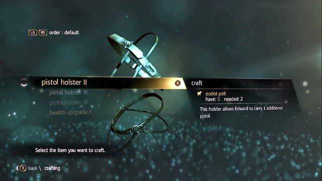 Menu craftowania - This Tyro Captain - Assassins Creed IV: Black Flag - poradnik do gry