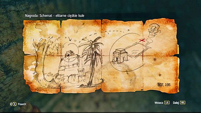Mapa znajduje się w zachodniej części strefy zastrzeżonej, we wnęce - Ambergis Key Mapy skarbów Assassins Creed IV Black Flag - Assassins Creed IV: Black Flag - poradnik do gry