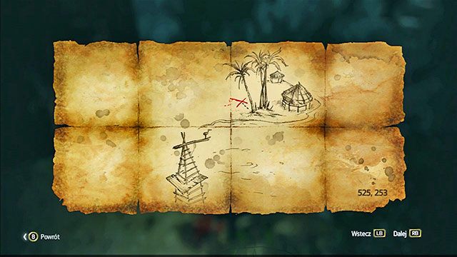 Skarb znajduje się w północno-zachodniej części wyspy, w pobliżu fragmentu Animusa oraz skrzyni - Isla Providencia Mapy skarbów Assassins Creed IV Black Flag - Assassins Creed IV: Black Flag - poradnik do gry