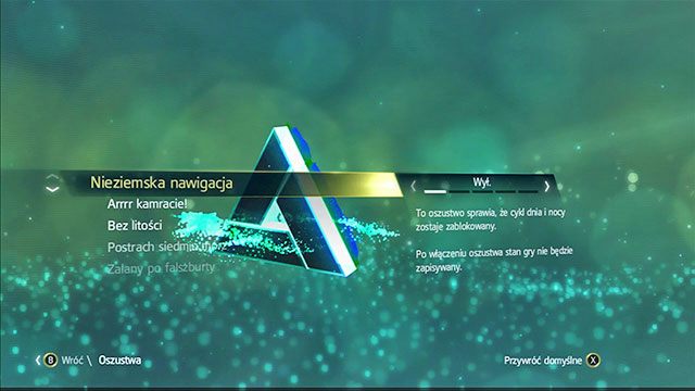 Oszustwa nie działają w czasie misji głównej kampanii, a po użyciu dowolnego z nich stan gry przestanie być zapisywany - Wyzwania Abstergo - oszustwa | Assassins Creed IV Black Flag - Assassins Creed IV: Black Flag - poradnik do gry