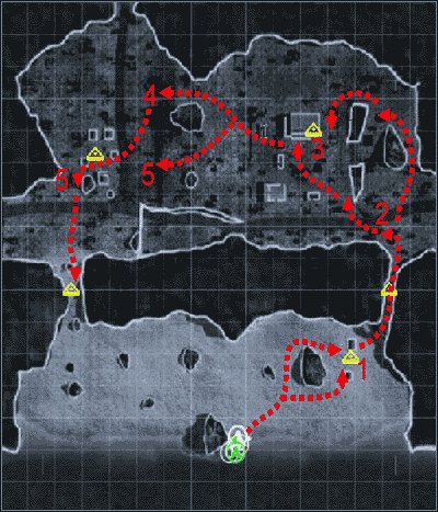 1 - [Misja 1 - Burning Sands] Mapa | Tom Clancys Ghost Recon Desert Siege - Tom Clancys Ghost Recon: Desert Siege - poradnik do gry