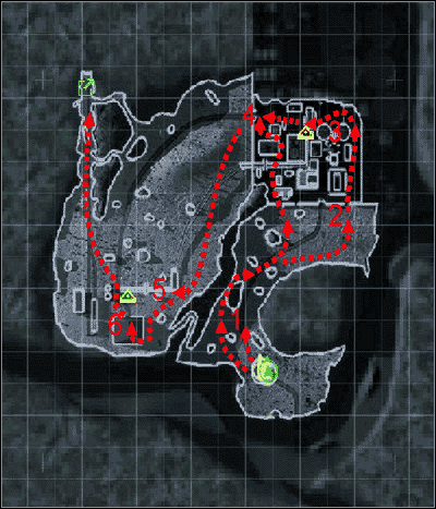 1 - [Misja 2 - Flame Pillar] Mapa | Tom Clancys Ghost Recon Desert Siege - Tom Clancys Ghost Recon: Desert Siege - poradnik do gry