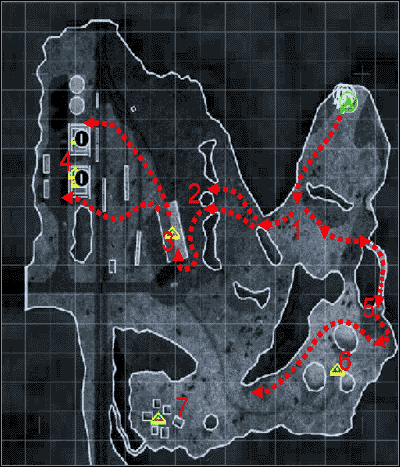 1 - [Misja 3 - Cold Stream] Mapa | Tom Clancys Ghost Recon Desert Siege - Tom Clancys Ghost Recon: Desert Siege - poradnik do gry