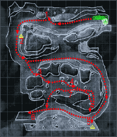 1 - [Misja 4 - Quiet Angel] Mapa | Tom Clancys Ghost Recon Desert Siege - Tom Clancys Ghost Recon: Desert Siege - poradnik do gry