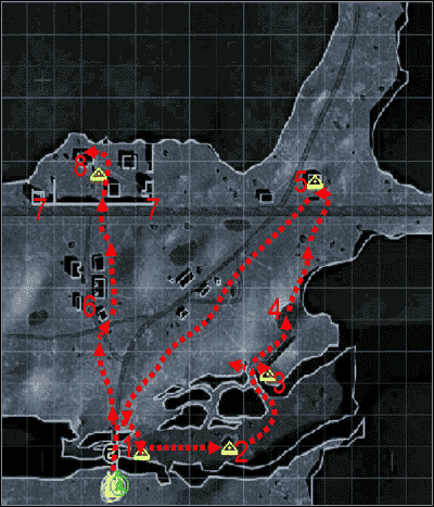 1 - [Misja 5 - Gamma Down] Mapa | Tom Clancys Ghost Recon Desert Siege - Tom Clancys Ghost Recon: Desert Siege - poradnik do gry