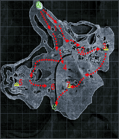 1 - [Misja 6 - Spectre Wind] Mapa | Tom Clancys Ghost Recon Desert Siege - Tom Clancys Ghost Recon: Desert Siege - poradnik do gry