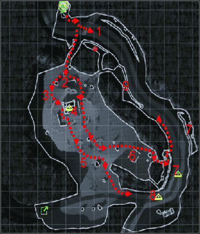 1 - [Misja 7 - Subtle Keep] Mapa | Tom Clancys Ghost Recon Desert Siege - Tom Clancys Ghost Recon: Desert Siege - poradnik do gry