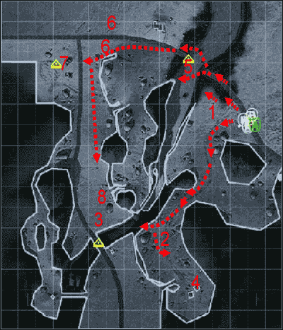 1 - [Misja 7 - Torm Banner] Mapa | Tom Clancys Ghost Recon Desert Siege - Tom Clancys Ghost Recon: Desert Siege - poradnik do gry