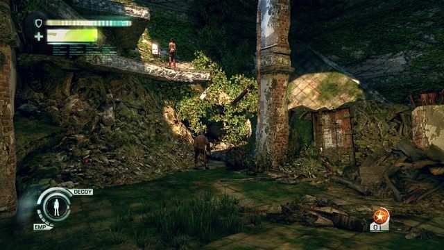 Rura na resztkach ściany po prawej - Chapter 3 - The Metal Tower | Solucja | Enslaved Odyssey to the West - Enslaved: Odyssey to the West - poradnik do gry