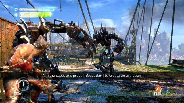 Wybuchowe szczątki robota - Chapter 5 - The Crash Site | Solucja | Enslaved Odyssey to the West - Enslaved: Odyssey to the West - poradnik do gry