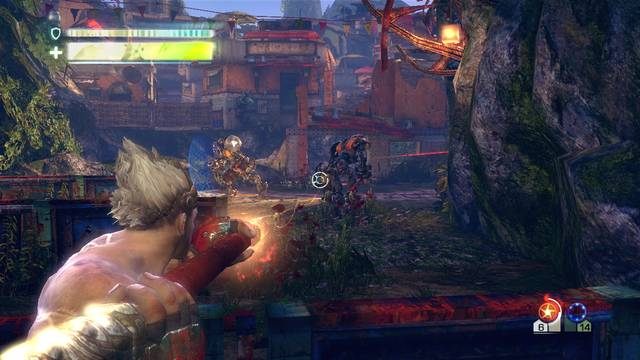 Dwa roboty z karabinami - Chapter 7 - Finding Trip | Solucja | Enslaved Odyssey to the West - Enslaved: Odyssey to the West - poradnik do gry