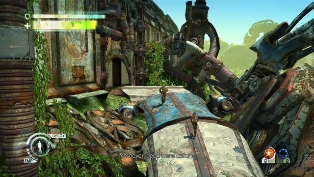 Zejście w dół za bramą - Chapter 11 - The Old Battlefield | Solucja | Enslaved Odyssey to the West - Enslaved: Odyssey to the West - poradnik do gry