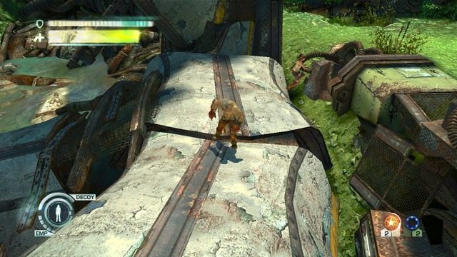 Rozgałęzienie do znajdźki - Chapter 11 - The Old Battlefield | Solucja | Enslaved Odyssey to the West - Enslaved: Odyssey to the West - poradnik do gry