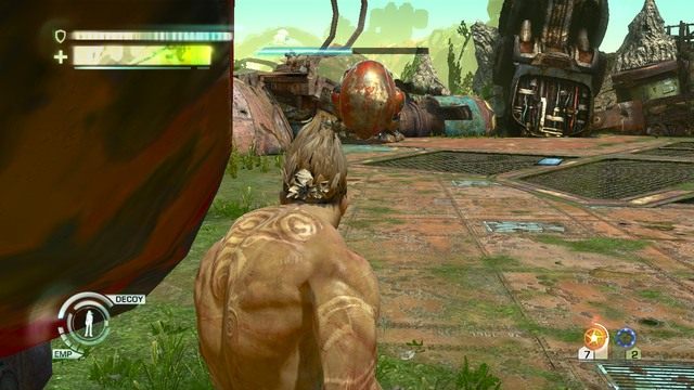 Zbiornik paliwa po lewej - Chapter 11 - walka z bossem | Solucja | Enslaved Odyssey to the West - Enslaved: Odyssey to the West - poradnik do gry