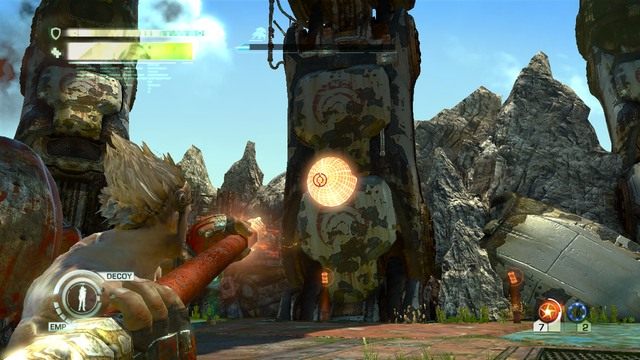 Miejsce celowania - bomba Pigsyego - Chapter 11 - walka z bossem | Solucja | Enslaved Odyssey to the West - Enslaved: Odyssey to the West - poradnik do gry