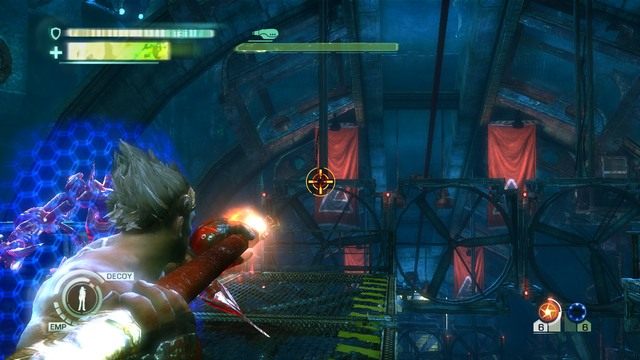 Miejsce celowania - wentylator - Chapter 12 - The Dam | Solucja | Enslaved Odyssey to the West - Enslaved: Odyssey to the West - poradnik do gry