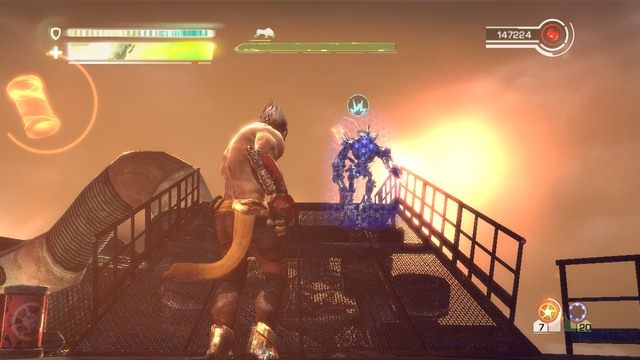 Robot z tarczą - Chapter 14 - walka z bossem | Solucja | Enslaved Odyssey to the West - Enslaved: Odyssey to the West - poradnik do gry