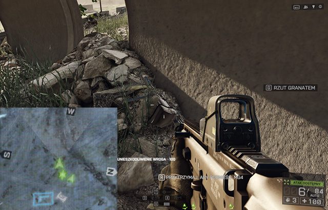 MG4 znajduje się mniej więcej w połowie drogi do tunelu, przez który przechodzisz na tereny fabryki - 1 - Baku (Bronie) | Ukryte nieśmiertelniki i bronie w Battlefield 4 - Battlefield 4 - poradnik do gry