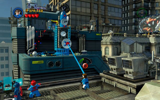 W następnej sekwencji dołączy do Ciebie Spider-Man, którego umiejętności będą zaraz bardzo przydatne - Times Square Off | Opis przejścia LEGO Marvel Super Heroes - LEGO Marvel Super Heroes - poradnik do gry
