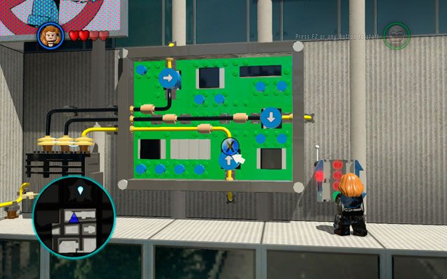 Droga do dalszej części lokacji jest zablokowana przez naalektryzowane podłoże - Times Square / Oscorp | Opis przejścia LEGO Marvel Super Heroes - LEGO Marvel Super Heroes - poradnik do gry