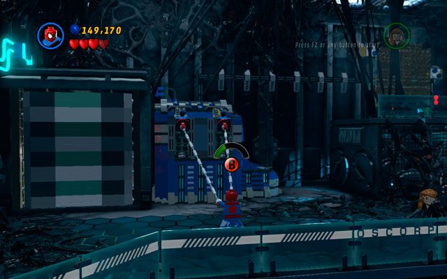W nowej lokacji idź cały czas w prawo, aż dotrzesz do wielkich pudeł - Exploratory Laboratory | Opis przejścia LEGO Marvel Super Heroes - LEGO Marvel Super Heroes - poradnik do gry