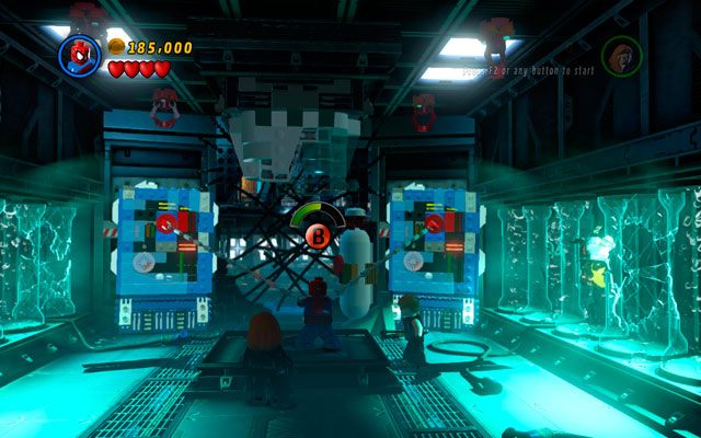 Przejdź kilka kroków do przodu i obejrzyj cut-scenkę - Exploratory Laboratory | Opis przejścia LEGO Marvel Super Heroes - LEGO Marvel Super Heroes - poradnik do gry