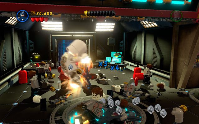 Gdy wrota zostaną rozszczelnione, wejdź do środka i pokonaj wszystkich wrogów - Rebooted, Resuited | Opis przejścia LEGO Marvel Super Heroes - LEGO Marvel Super Heroes - poradnik do gry