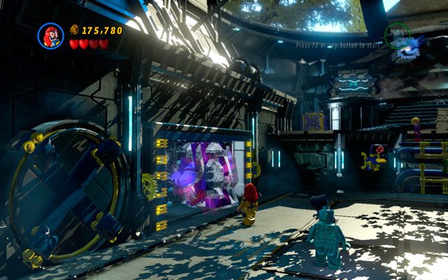 Zamróź zanurzonego w wodzie Juggernauta, korzystając z umiejętności Icemana - Juggernauts and Crosses | Opis przejścia LEGO Marvel Super Heroes - LEGO Marvel Super Heroes - poradnik do gry