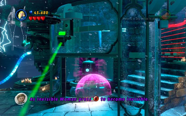 Pokonaj wrogów, po czym włącz niewidzialność (zgadnij, u której postaci - Doctor in the House | Opis przejścia LEGO Marvel Super Heroes - LEGO Marvel Super Heroes - poradnik do gry