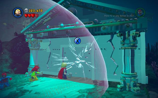 Idź przed siebie, aż dotrzesz do zatopionego budynku - That Sinking Feeling | Opis przejścia LEGO Marvel Super Heroes - LEGO Marvel Super Heroes - poradnik do gry
