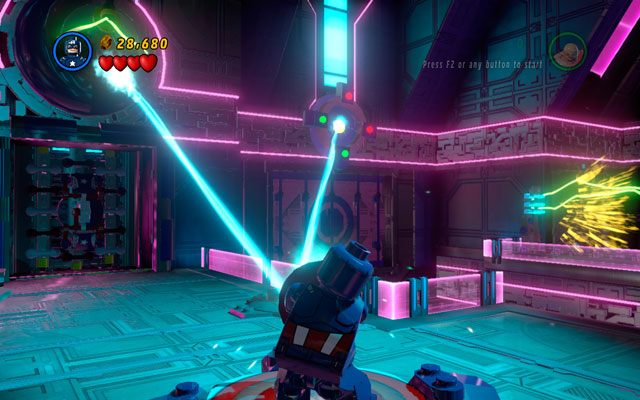 Pokonaj przeciwników, a następnie podejdź Stworem do ściany z zielonymi uchwytami, wyważając ją - A Doom With a View | Opis przejścia LEGO Marvel Super Heroes - LEGO Marvel Super Heroes - poradnik do gry