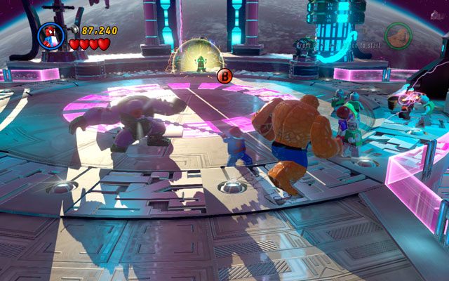 W tym momencie walka stanie się powtarzalna - A Doom With a View | Opis przejścia LEGO Marvel Super Heroes - LEGO Marvel Super Heroes - poradnik do gry