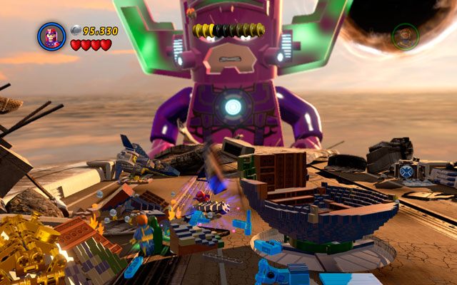 Użyj Magneto, aby przenieść metalowe elementy z centrum lokacji - The Good, the Bad and the Hungry | Opis przejścia LEGO Marvel Super Heroes - LEGO Marvel Super Heroes - poradnik do gry
