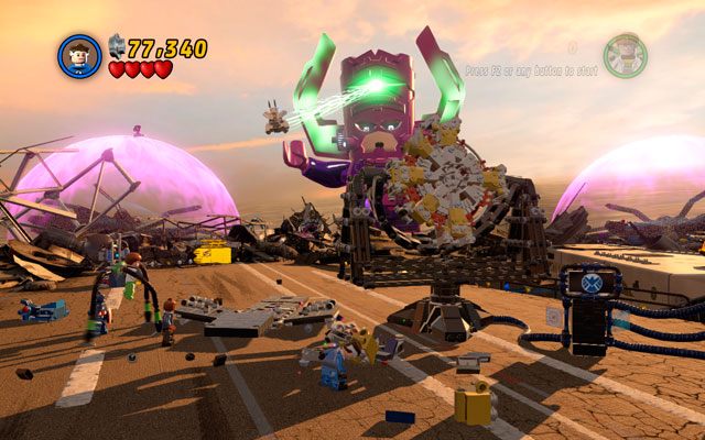 Trzecie podejście nie powinno sprawić Ci większego problemu - Galactus | Bossowie w LEGO Marvel Super Heroes - LEGO Marvel Super Heroes - poradnik do gry