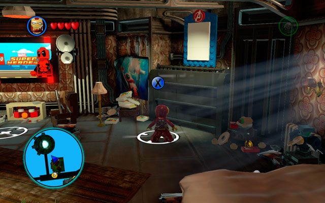 Znalezienie ich wszystkich nie otwiera żadnych dodatkowych możliwości ani bonusowych poziomów - jedyną nagrodą są gotowe komiksy, możliwe do obejrzenia w pokoju Deadpoola na pokładzie S - Zestawy MiniKit w LEGO Marvel Super Heroes - LEGO Marvel Super Heroes - poradnik do gry