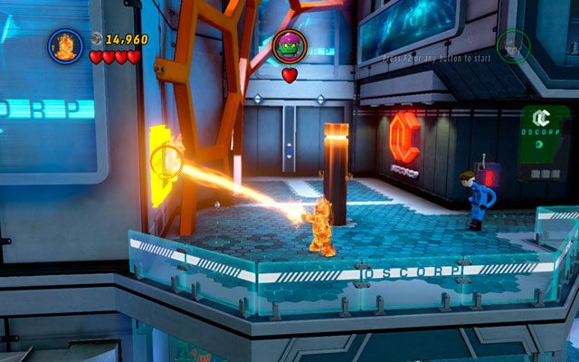 Aby zdobyć ten zestaw, musisz przepalić cztery złote tablice, rozstawione na pierwszym poziomie - Exploratory Laboratory | Zestawy MiniKit w LEGO Marvel Super Heroes - LEGO Marvel Super Heroes - poradnik do gry