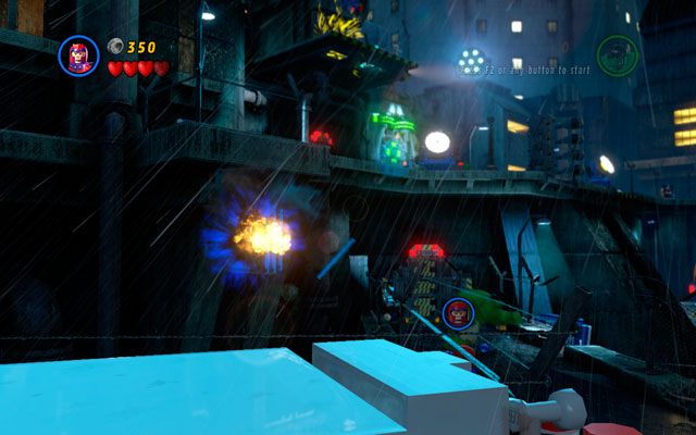 Na lewo od lokacji, w której rozpoczął się etap, umieszczono metalową kratę - Rock Up at the Lock Up | Zestawy MiniKit w LEGO Marvel Super Heroes - LEGO Marvel Super Heroes - poradnik do gry