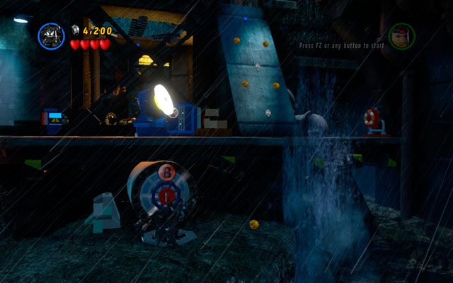 Stań na brzegu przed zepsutą windą i odszukaj wielki zawór - Rock Up at the Lock Up | Zestawy MiniKit w LEGO Marvel Super Heroes - LEGO Marvel Super Heroes - poradnik do gry