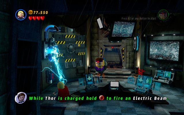 Tuż przed wyjściem z gmachu więzienia, ale już po odblokowaniu windy, podejdź do użytego chwilę wcześniej komputera i rozwal wszystko, co znajdziesz w okolicy - Rock Up at the Lock Up | Zestawy MiniKit w LEGO Marvel Super Heroes - LEGO Marvel Super Heroes - poradnik do gry