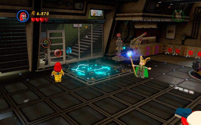 Po rozpoczęciu misji wybierz dowolną latającą postać i przeleć przez cały poziom, kierując się w prawo - Rebooted, Resuited | Zestawy MiniKit w LEGO Marvel Super Heroes - LEGO Marvel Super Heroes - poradnik do gry