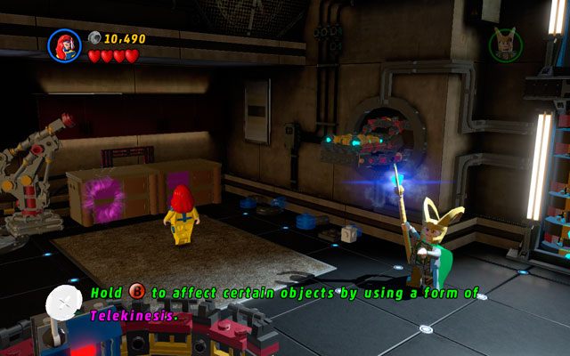 Z pozyskanych w ten sposób klocków zbuduj akumulator i naładuj go Thorem albo inną postacią używającą elektryczności - Rebooted, Resuited | Zestawy MiniKit w LEGO Marvel Super Heroes - LEGO Marvel Super Heroes - poradnik do gry