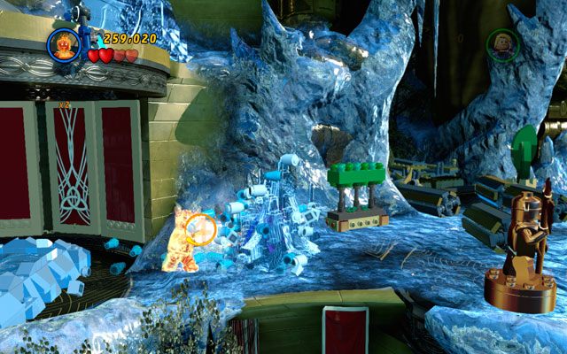 Zdobycie tego zestawu wymaga roztopienia trzech sopli, w których zamrożono kwiaty - Bifrosty Reception | Zestawy MiniKit w LEGO Marvel Super Heroes - LEGO Marvel Super Heroes - poradnik do gry