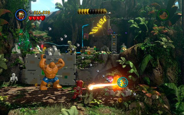 Czwarte jajo umieszczono odrobinę na prawo - pod ścianą, którą trzeba zburzyć - Rapturous Rise | Zestawy MiniKit w LEGO Marvel Super Heroes - LEGO Marvel Super Heroes - poradnik do gry