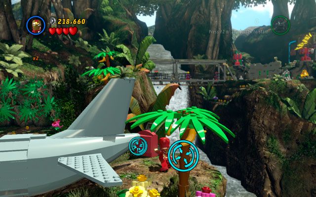 Drugi ukryto za ogonem samolotu, nad przepaścią - Rapturous Rise | Zestawy MiniKit w LEGO Marvel Super Heroes - LEGO Marvel Super Heroes - poradnik do gry