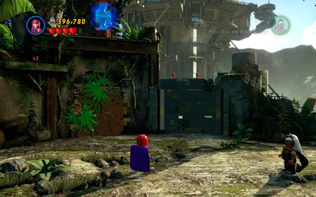 Po dotarciu do finalnej, trzeciej mapki, zamień się w Magneto i podejdź do metalowej rzeźby górującej nad okolicą - Rapturous Rise | Zestawy MiniKit w LEGO Marvel Super Heroes - LEGO Marvel Super Heroes - poradnik do gry