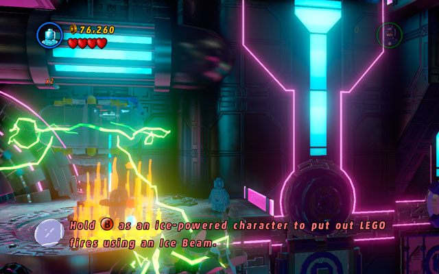 Zaraz po tym, jak wywołasz pożar u góry poziomu (patrz rozdział: Opis przejścia: A Doom With a View), spójrz w płomienie - w samym ich centrum umieszczono zestaw - A Doom With a View | Zestawy MiniKit w LEGO Marvel Super Heroes - LEGO Marvel Super Heroes - poradnik do gry