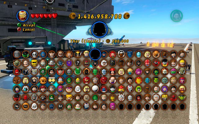 Nie wszystkie postaci są dostępne od razu po odblokowaniu - część z nich trzeba jeszcze wykupić - Superbohaterowie i arcyłotrzy - postaci do odblokowania | Superbohaterowie i arcyłotrzy - LEGO Marvel Super Heroes - poradnik do gry