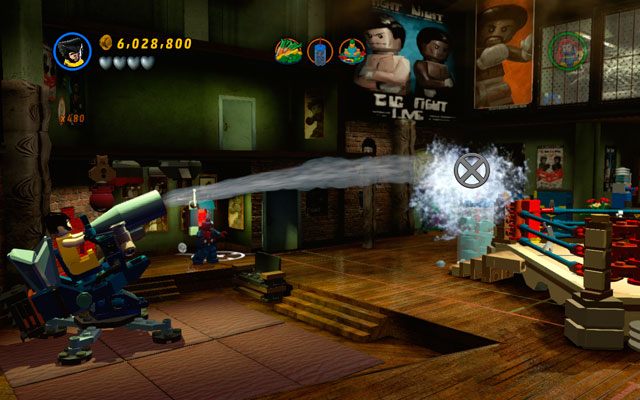 Wejdź na działo jeszcze raz, oblewając stworzony wcześniej pojemnik - Put Up Your Dukes | Bonusowe misje Deadpoola | LEGO Marvel Super Heroes - LEGO Marvel Super Heroes - poradnik do gry