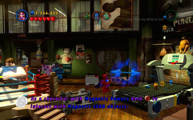 Skręć w prawo, wchodząc w głąb planszy - Put Up Your Dukes | Znajdźki na bonusowych poziomach | LEGO Marvel Super Heroes - LEGO Marvel Super Heroes - poradnik do gry