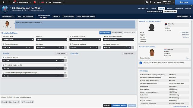 Zakończenie negocjacji z klubem to nie koniec potrzebnych formalności, a od przejścia zawodnika do Twojego zespołu pozostaje jeszcze udane zakończenie negocjacji dotyczących jego kontraktu - Negocjacje kontraktowe w Football Manager 2014 | Transfery - Football Manager 2014 - poradnik do gry